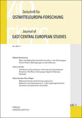 Bömelburg / Brüggemann / Haslinger |  Zeitschrift für Ostmitteleuropa-Forschung 68/1 ZfO - Journal of East Central European Studies JECES 68/1 | Buch |  Sack Fachmedien