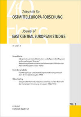Berend / Bömelburg / Brüggemann |  Zeitschrift für Ostmitteleuropa-Forschung (ZfO) 70/1 / Journal of East Central European Studies (JECES) | Buch |  Sack Fachmedien