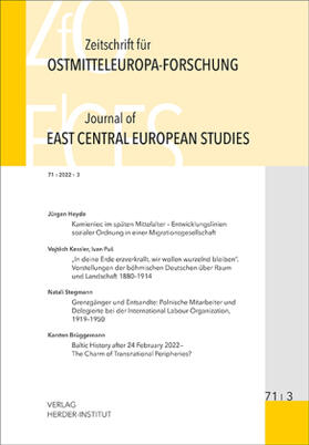 Berend / Bömelburg / Brüggemann | Zeitschrift für Ostmitteleuropa-Forschung (ZfO) 71/3 / Journal of East Central European Studies (JECES) | Buch | 978-3-87969-477-8 | sack.de