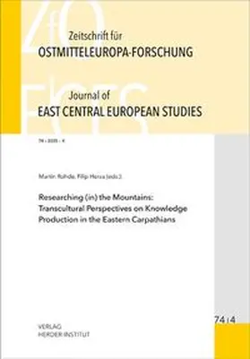 Berend / Bömelburg / Brüggemann |  Zeitschrift für Ostmitteleuropa-Forschung (ZfO) 74/4 / Journal of East Central European Studies (JECES) 74/4 | Buch |  Sack Fachmedien