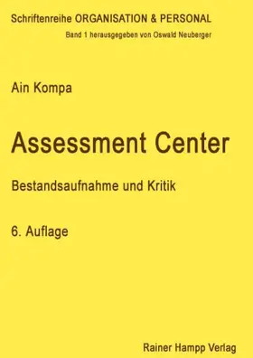 Kompa |  Assessment Center: Bestandsaufnahme und Kritik | eBook | Sack Fachmedien