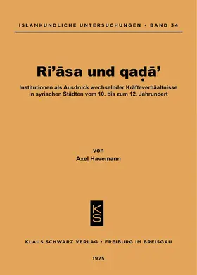 Havemann |  Ri'asa und qada' | Buch |  Sack Fachmedien