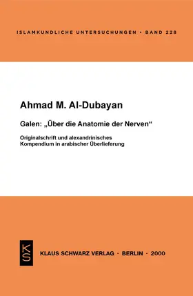 Al-Dubayan |  Galen: Über die Anatomie der Nerven | Buch |  Sack Fachmedien