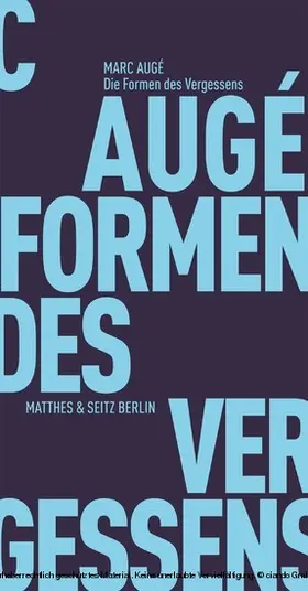 Augé |  Die Formen des Vergessens | eBook | Sack Fachmedien