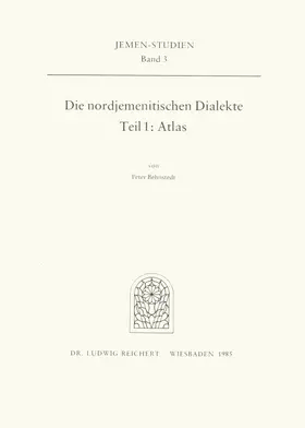 Behnstedt |  Die nordjemenitischen Dialekte (Atlas) | Buch |  Sack Fachmedien