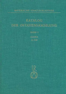  Katalog der Ostasiensammlung | Buch |  Sack Fachmedien