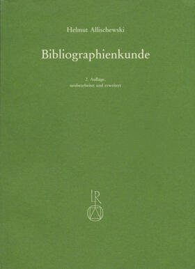 Allischewski | Bibliographienkunde | Buch | sack.de