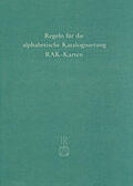 Baader / Poggendorf |  Sonderregeln für kartographische Materialien (RAK-Karten) | Buch |  Sack Fachmedien