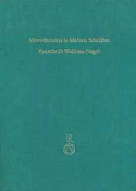 Jacobs |  Altvorderasien in kleinen Schriften | Buch |  Sack Fachmedien