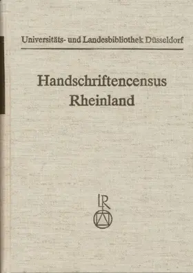 Gattermann |  Handschriftencensus Rheinland | Buch |  Sack Fachmedien