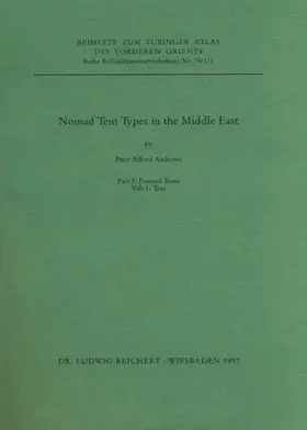 Andrews |  Nomad Tent Types in the Middle East | Buch |  Sack Fachmedien