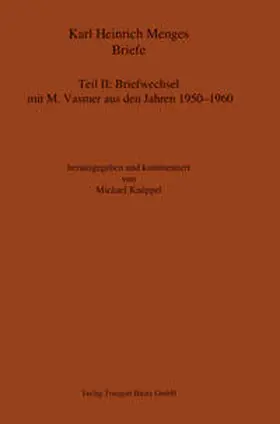  Karl Heinrich Menges: Briefe. Teil II | Buch |  Sack Fachmedien