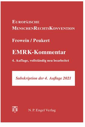 Frowein / Peukert |  Europäische Menschenrechtskonvention EMRK-Kommentar | Buch |  Sack Fachmedien