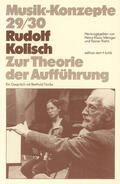 Kolisch / Tadday / Metzger |  Rudolf Kolisch | Buch |  Sack Fachmedien