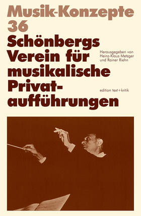 Schönbergs Verein für musikalische Privataufführungen | Buch | 978-3-88377-170-0 | sack.de
