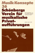  Schönbergs Verein für musikalische Privataufführungen | Buch |  Sack Fachmedien