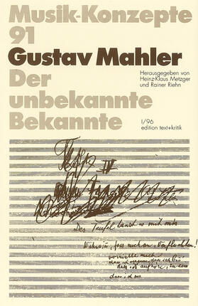 Metzger / Riehn / Mahler | Gustav Mahler | Buch | 978-3-88377-521-0 | sack.de