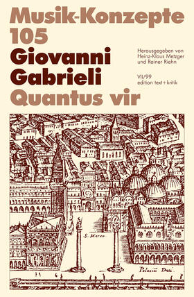 Metzger / Riehn / Gabrieli | Quantus vir | Buch | 978-3-88377-618-7 | sack.de