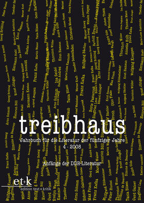  treibhaus 4/Die Anfänge der DDR-Literatur/mit CD | Buch |  Sack Fachmedien