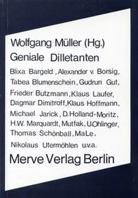 Müller |  Geniale Dilletanten | Buch |  Sack Fachmedien
