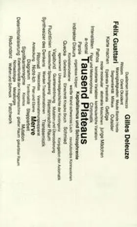 Rösch / Deleuze / Guattari |  Tausend Plateaus. Kapitalismus und Schizophrenie | Buch |  Sack Fachmedien