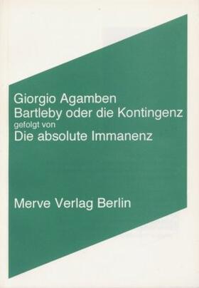 Agamben / Hiepko | Bartleby oder die Kontingenz | Buch | sack.de