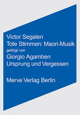 Segalen |  Tote Stimmen: Maori Musik | Buch |  Sack Fachmedien