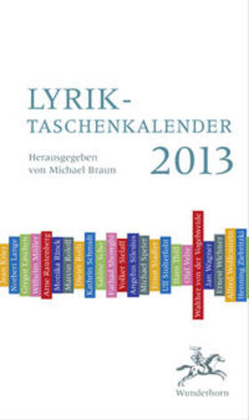 Allemann / Grünzweig / Stolterfoht |  Lyrik-Taschenkalender 2013 | Buch |  Sack Fachmedien