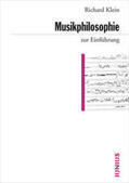 Klein |  Musikphilosophie zur Einführung | Buch |  Sack Fachmedien