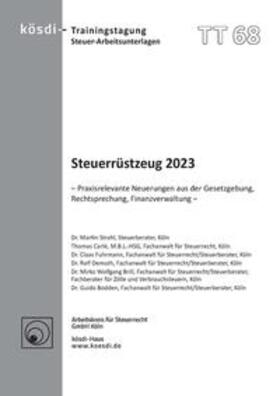 Strahl / Carlé / Fuhrmann |  Steuerrüstzeug 2023 | Buch |  Sack Fachmedien