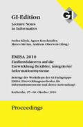 Klink / Gesellschaft für Informatik e.V., Bonn / Koschmider |  GI Proceedings 172 EMISA 2010 - Einflussfaktoren auf die Entwicklung flxibler, integrierter Informationssysteme | Buch |  Sack Fachmedien