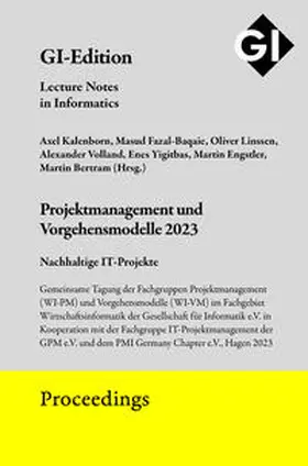 Kalenborn / Fazal-Baqaie / Gesellschaft für Informatik e.V. (GI), Bonn | GI Edition Proceedings Band 340 | Buch | 978-3-88579-734-0 | sack.de