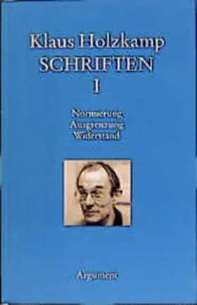 Holzkamp |  Schriften I | Buch |  Sack Fachmedien