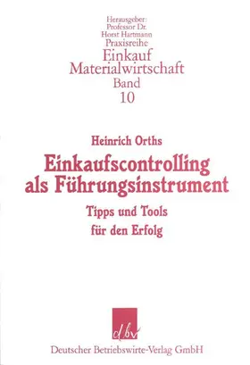 Orths |  Einkaufscontrolling als Führungsinstrument. | Buch |  Sack Fachmedien