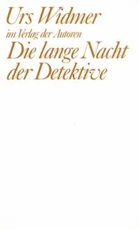 Widmer |  Die lange Nacht der Detektive | Buch |  Sack Fachmedien
