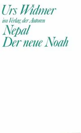 Widmer |  Nepal. Der neue Noah | Buch |  Sack Fachmedien