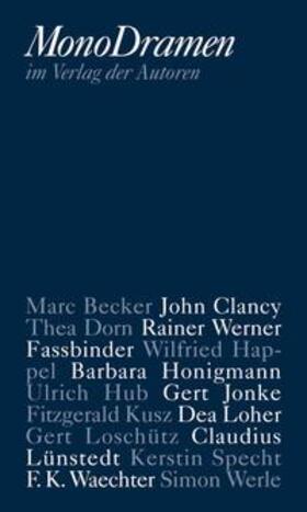 Becker / Braun / Loher | Monodramen | Buch | 978-3-88661-363-2 | sack.de