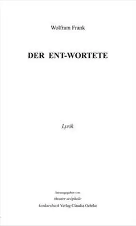 Frank |  Der Ent-Wortete | Buch |  Sack Fachmedien