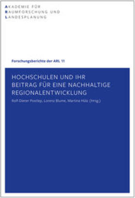Postlep / Blume / Hülz |  Hochschulen und ihr Beitrag für eine nachhaltige Regionalentwicklung | Buch |  Sack Fachmedien