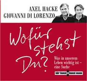 Hacke / Di Lorenzo |  Wofür stehst Du? CD | Sonstiges |  Sack Fachmedien