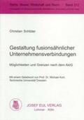 Schlüter |  Gestaltung fusionsähnlicher Unternehmungsverbindungen | Buch |  Sack Fachmedien