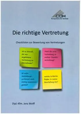 Wolff |  Die richtige Vertretung | Buch |  Sack Fachmedien