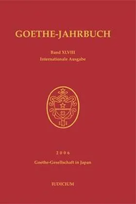 Goethe-Gesellschaft in Japan |  Goethe-Jahrbuch / Goethe-Jahrbuch | Buch |  Sack Fachmedien
