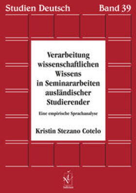 Stezano Cotelo |  Verarbeitung wissenschaftlichen Wissens in Seminararbeiten ausländischer Studierender | Buch |  Sack Fachmedien