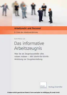 List |  Das informative Arbeitszeugnis | eBook | Sack Fachmedien