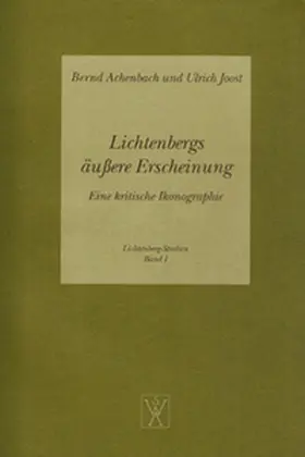 Achenbach / Joost |  Lichtenbergs äußere Erscheinung | Buch |  Sack Fachmedien