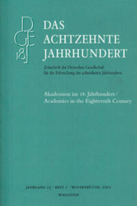 Zelle | Akademien im 18. Jahrhundert / Academies in the Eighteenth Century | Buch | 978-3-89244-461-9 | sack.de