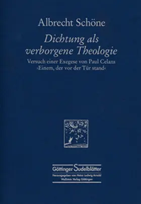 Schöne |  Dichtung als verborgene Theologie | Buch |  Sack Fachmedien