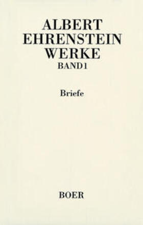 Mittelmann / Ehrenstein |  Werke 1. Briefe | Buch |  Sack Fachmedien
