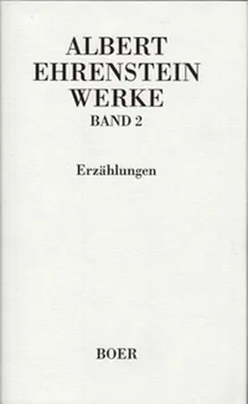 Ehrenstein / Mittelmann |  Werke II: Erzählungen | Buch |  Sack Fachmedien